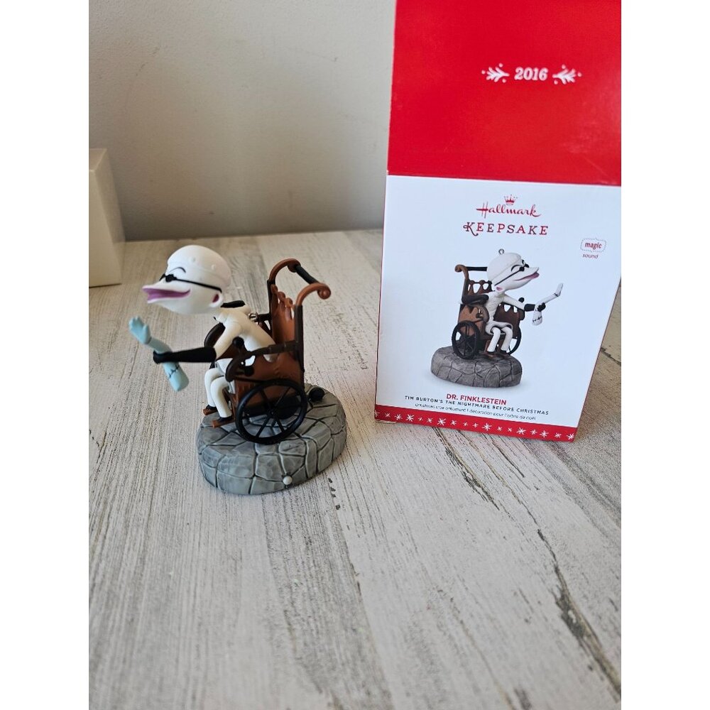 Hallmark Dr Finkelstein nightmare before Xmas scientist new ornament Xmas tree 2